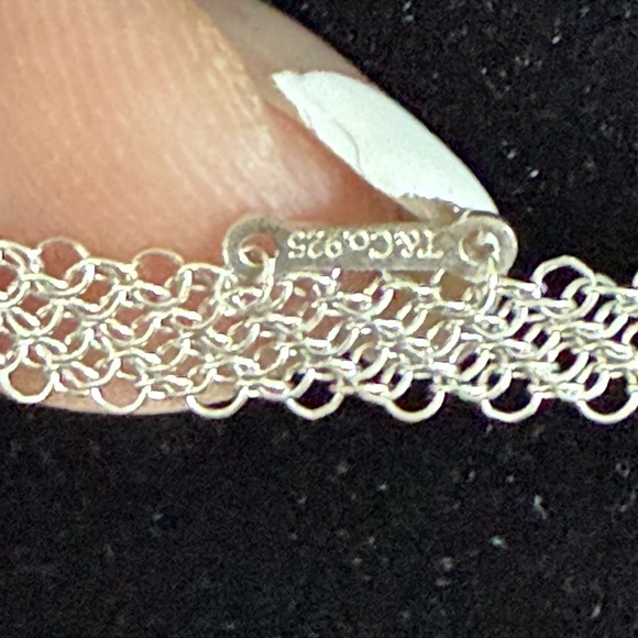Tiffany & Co. Elsa Peretti Open Heart Pendant Long Mesh Necklace - Picture 9 of 13